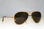 RAY-BAN Mens Unisex Designer Sunglasses Gold Aviator RB 3025 197/71 15072