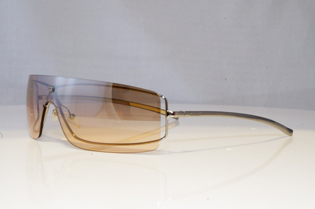 GUCCI Womens Vintage 1990 Designer Sunglasses Silver Shield GG 1710 6LB16 20699