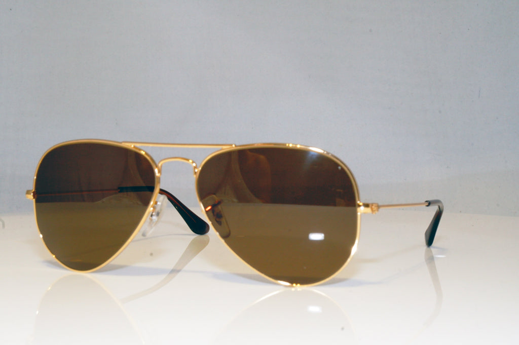 RAY-BAN Mens Unisex Designer Sunglasses Gold Aviator RB 3025 001/51 15110