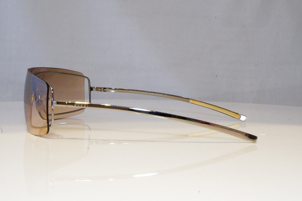 GUCCI Womens Vintage 1990 Designer Sunglasses Silver Shield GG 1710 6LB16 20699
