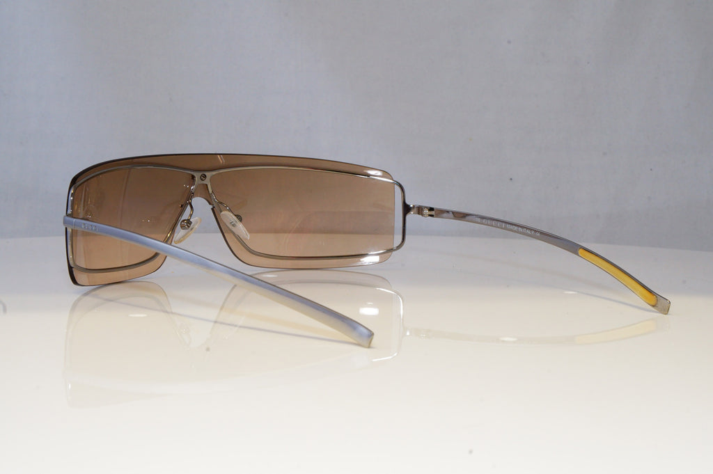 GUCCI Womens Vintage 1990 Designer Sunglasses Silver Shield GG 1710 6LB16 20699