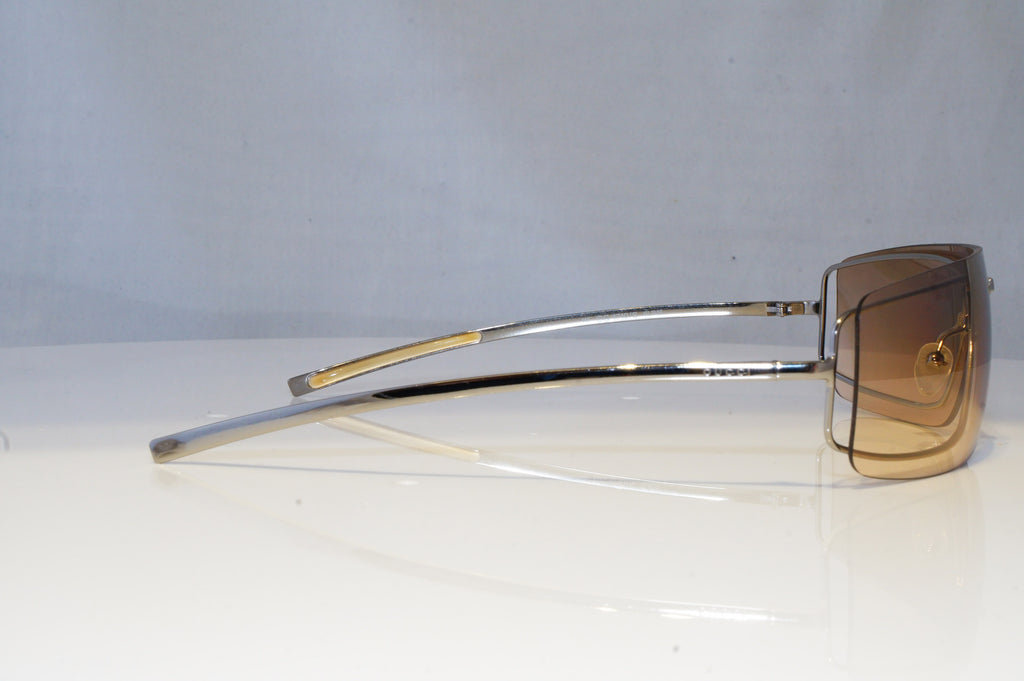 GUCCI Womens Vintage 1990 Designer Sunglasses Silver Shield GG 1710 6LB16 20699