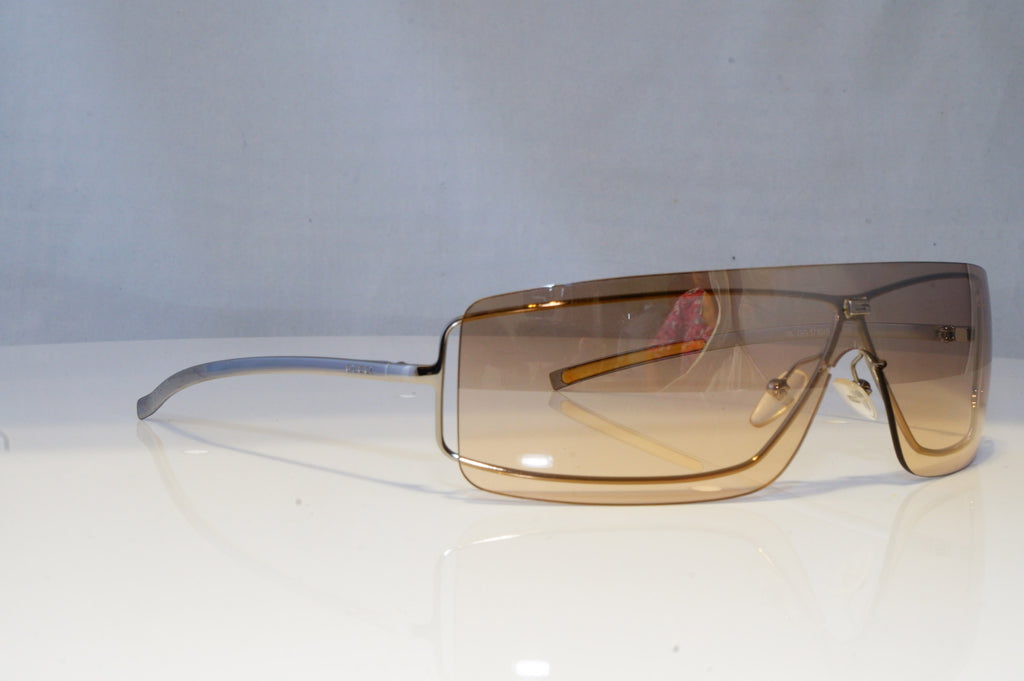 GUCCI Womens Vintage 1990 Designer Sunglasses Silver Shield GG 1710 6LB16 20699
