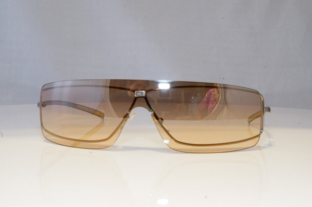 GUCCI Womens Vintage 1990 Designer Sunglasses Silver Shield GG 1710 6LB16 20699