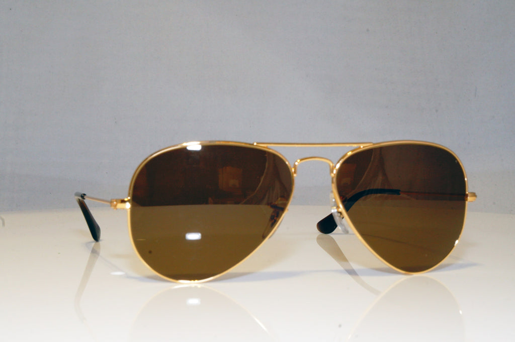 RAY-BAN Mens Unisex Designer Sunglasses Gold Aviator RB 3025 001/51 15110