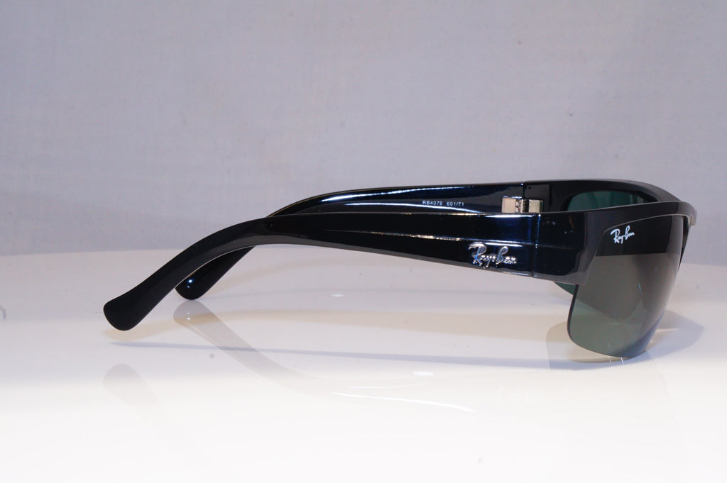 RAY-BAN Mens Designer Sunglasses Black Wrap RB 4079 601/71 19792