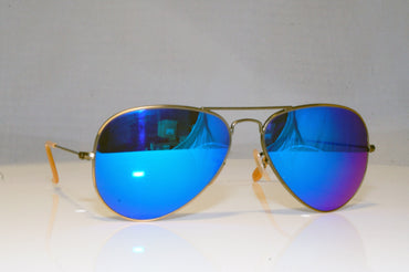 RAY-BAN Mens Unisex Mirror Designer Sunglasses Gold Aviator RB 3025 167/1M 15177