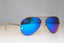 RAY-BAN Mens Unisex Mirror Designer Sunglasses Gold Aviator RB 3025 167/1M 15177