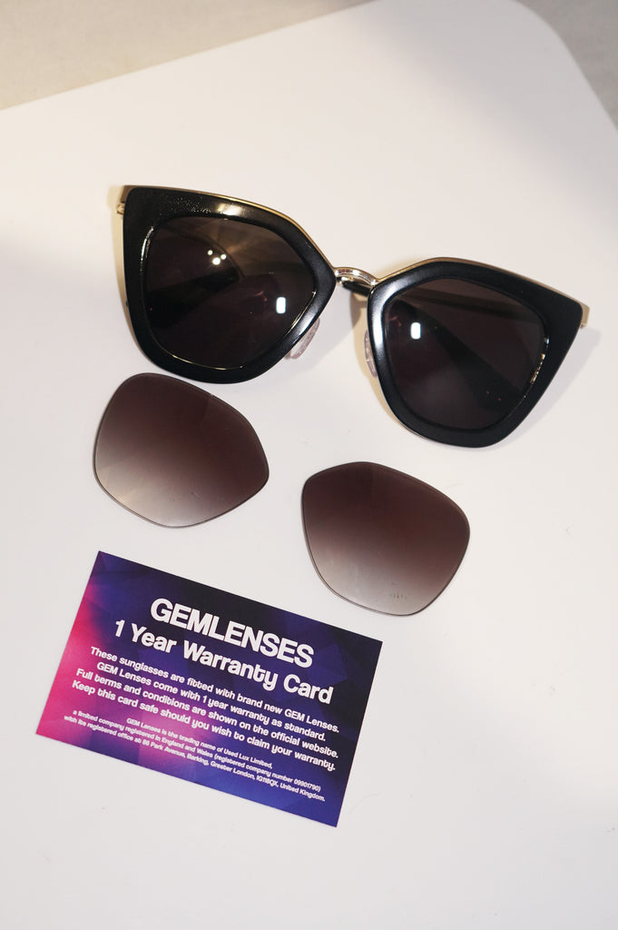 PRADA Womens Designer Sunglasses Black Cinema Collection SPR 53S 1AB-0A7 15622